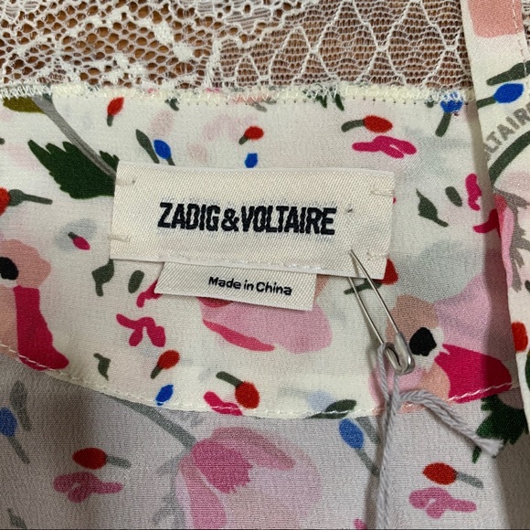 NWT Zadig & Voltaire Small Camel Print Floral - Picture 6 of 9
